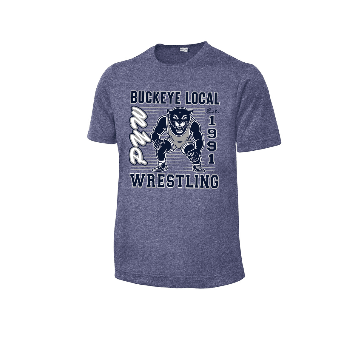 True Navy Heather - Panther Youth Fan_Navy_26-07