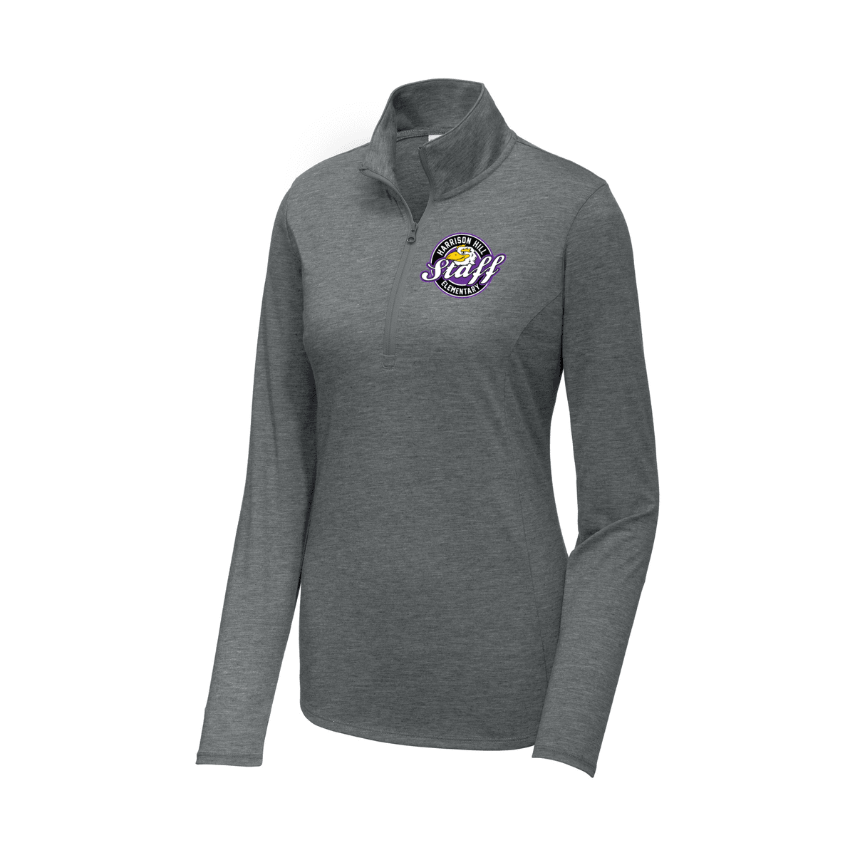 Dark Grey Heather - Staff Left Chest-01