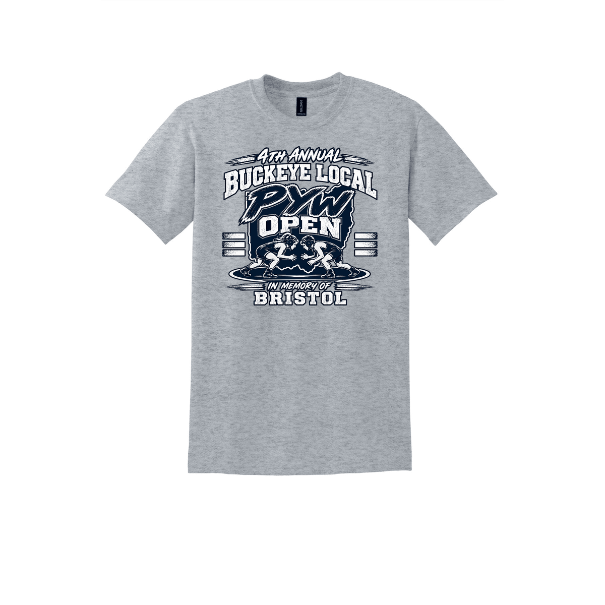 Sport Grey - Ohio wrestling event logo cutout