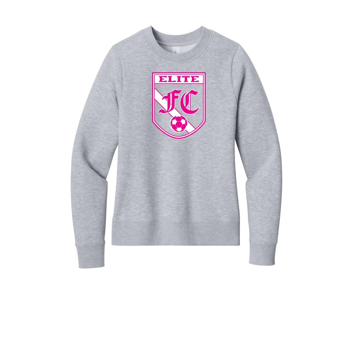 Light Heather Grey - Elite FC_2026 Mock_Black w Pink