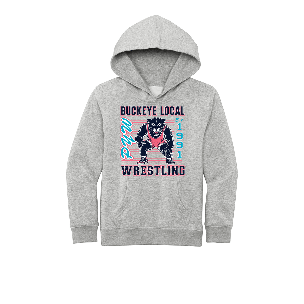 Light Heather Grey - Panther Youth FanGear_26-06