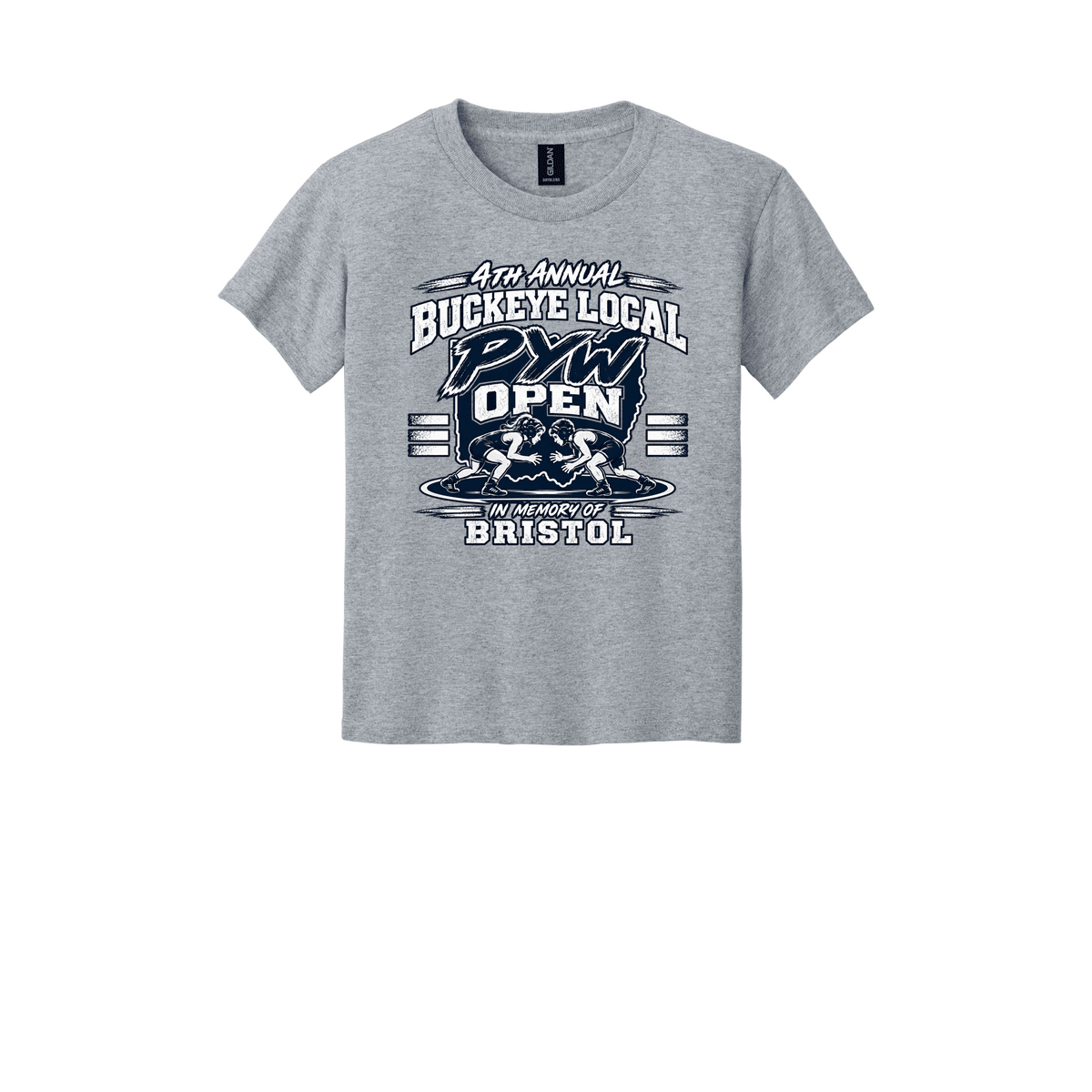 Sport Grey - Ohio wrestling event logo cutout